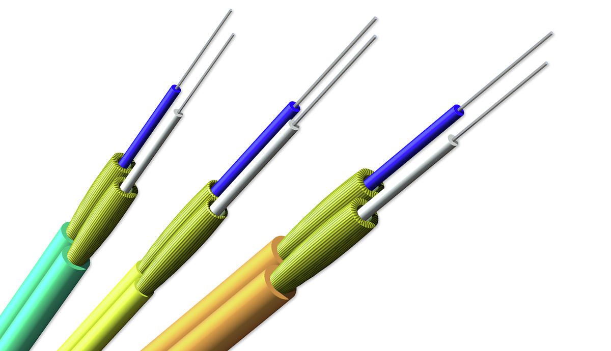 کابل های فیبر نوری زیپ کورد Duplex cables